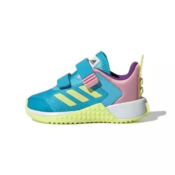 adidas LEGO x Sport Infant Ярко-голубые детские кроссовки Синие полузамороженно-желтые светло-розовые FZ0403 26