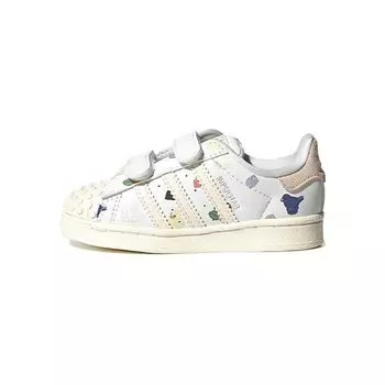 Adidas LEGO x Superstar CF I Bricks And Figurine — Кварцевые детские кроссовки White Wonder, обувь — White Core — White IF2200 22