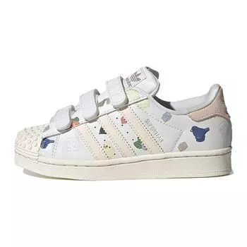 Adidas LEGO x Superstar CF J Bricks And Figurine — Детские кроссовки White Wonder Quartz, обувь — White Core, White IF2202 31