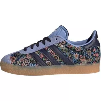 Adidas Liberty London x Gazelle K Детские кроссовки с цветочной вышивкой Синий Цвет поставщика Резина JH5209 29