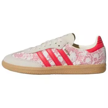 adidas Liberty London x Samba OG Kazusa Pattern женские кроссовки розовые обувь-белые кремово-белые JR8841 37