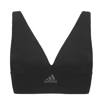 Adidas Легкий бесшовный глубокий V-образный регулируемый спортивный бюстгальтер женское нижнее белье черный 4A7H69-000 L