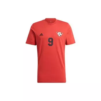 Adidas Lil Number T Soccer Training Спортивная футболка с коротким рукавом с принтом Мужские топы Ярко-розовые флуоресцентные GN6892 XXL