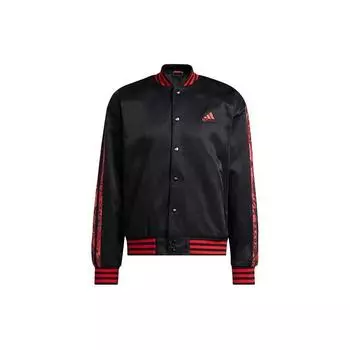 Adidas Lillard Баскетбольная спортивная куртка-бомбер Мужская куртка черная HD7937 S
