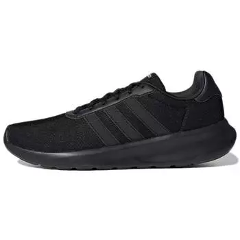 adidas Lite Racer 3.0 Черно-серые мужские кроссовки Core-Black Grey-Six GW7954 42