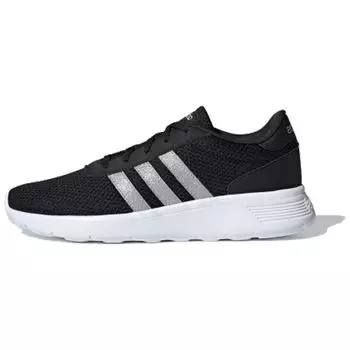 Adidas Lite Racer Black Silver Metallic Женские кроссовки Core-Black Footwear-White FW8979