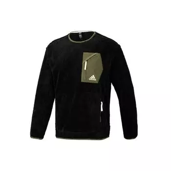 Adidas Logo Флисовая спортивная куртка Мужская верхняя одежда Черный HD2724 M