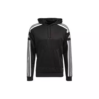 Adidas Logo Kangaroo Pocket Hoodie с длинным рукавом Мужские топы Черный GK9548 S