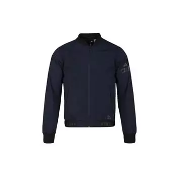 Adidas Logo Print Бейсбольная летная куртка Мужская верхняя одежда Синий DW4619 S