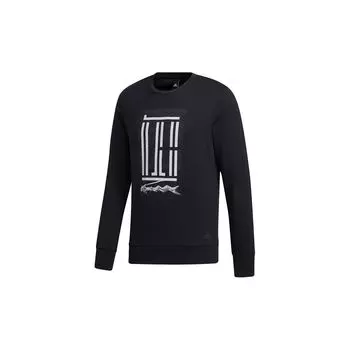 Adidas Logo Print Crewneck Sweatshirt Мужские толстовки Черный GM4479 M