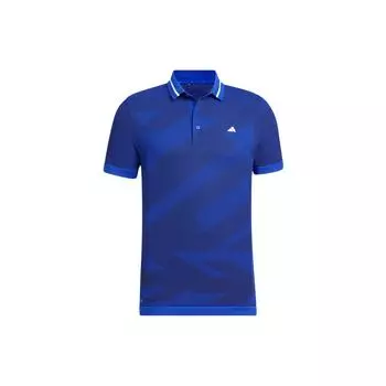 Adidas Logo Print Контрастная рубашка поло Мужские топы Синий HT0073 M
