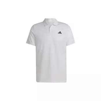 Adidas Logo Print Спортивная теннисная рубашка-поло Мужские топы Белые HT7182 S