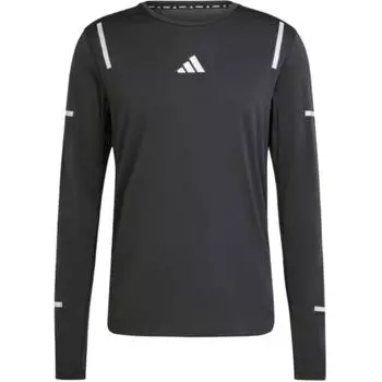 Adidas Светоотражающий топ с длинными рукавами, черный, мужская уличная одежда JD7801 S