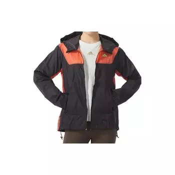 Adidas Logo Spliced Color-Block Training Повседневная удобная куртка Женские куртки Черные IS0702 S