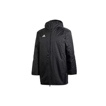 Adidas Logo Ветрозащитная хлопковая куртка Мужская верхняя одежда Черный CE9057 L