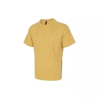 Adidas Логотип бренда Пуловер с круглым вырезом Удобная повседневная спортивная футболка с коротким рукавом Мужские топы Желтый IW1519 XL