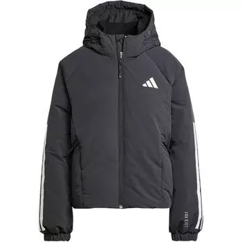 Adidas Логотип Модный тренд Удобная теплая куртка-пуховик Женская верхняя одежда Черный JG3866 XL