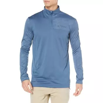 Adidas Long Sleeve T-Shirt Terex Multi Half Zip Men s Wonder Steel (HM4020) XS