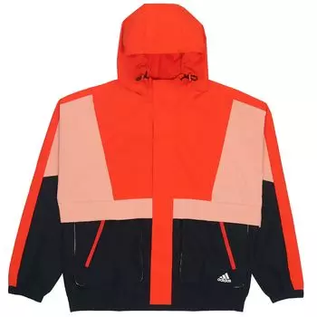 Adidas Loose Logo Повседневная тканая ветровка с цветными блоками Мужская верхняя одежда Оранжевый H40212 L