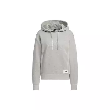 Adidas Толстовка с капюшоном Lounge с логотипом Letter Женская толстовка серая IP0754 L