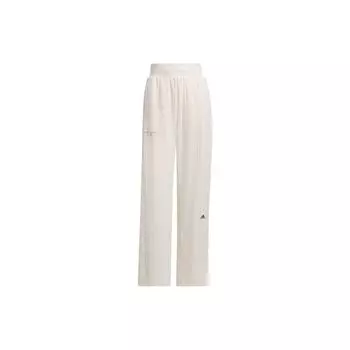 Adidas Lounge Knit Спортивные брюки с простым логотипом Женские брюки белые IP0746 L