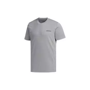Adidas M D2M PL Tee Training Круглый вырез Футболка Мужская Топы Серый FL0287 XS