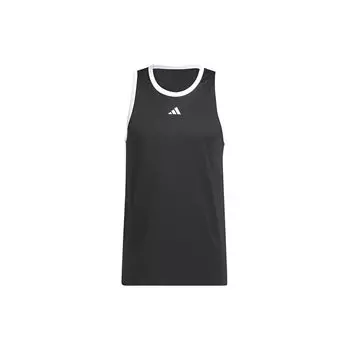 Adidas Майка для баскетбола Legends с тремя полосками, мужская, черная IC2457 M
