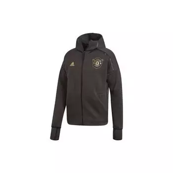 Адидас Манчестер Юнайтед ZNE. Толстовка 3.0 Куртка Мужская Верхняя одежда Черный DX9079 S