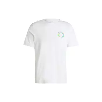 Adidas Manchester United Дизайнерское сотрудничество Football Culture Повседневная спортивная футболка с коротким рукавом Мужские топы Белые HY4734 L