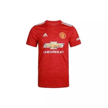Adidas Manchester United Home Fan Edition Джерси с коротким рукавом Мужские топы красные GC7958 S