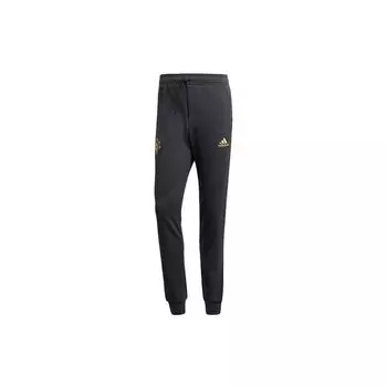 Adidas Manchester United Logo Спортивные брюки Мужские низы Carbon Black FH8548 S