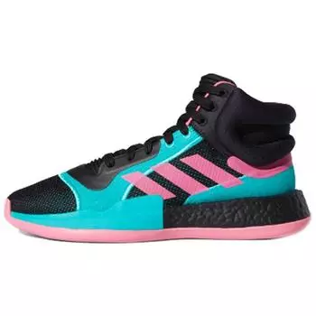 Adidas Marquee Boost Black Shock Pink Aqua Мужские кроссовки Core-Black Team-Shock-Pink Hi-Res-Aqua EH2373