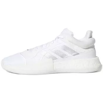 Adidas Marquee Boost Low White Silver Metallic Мужские кроссовки Cloud-White EG2805