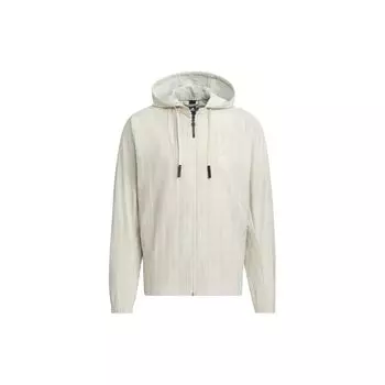 Adidas Martial Arts Series однотонная повседневная куртка на молнии с капюшоном с длинным рукавом мужская куртка коричневая IW1513 XL