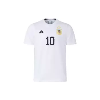 Adidas Месси Нет. 10 Аргентинская футболка Triple Star Limited Edition, мужские топы белого цвета IW3614 XXXL
