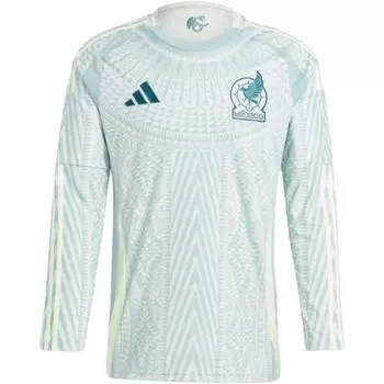 Adidas Мексика 24 выездная футболка с длинным рукавом льняная зеленая мужская уличная одежда IP6387 L