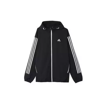 Adidas Mh Wb 3s Logo Hoodie Повседневная спортивная куртка Осеннее международное издание Мужские куртки Черные GF3962 S