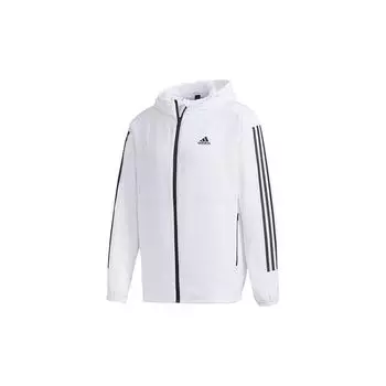 Adidas Mh Wb 3s Повседневная спортивная куртка с капюшоном Мужские куртки белые GF3964 XL