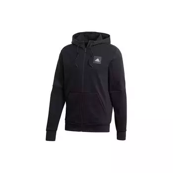 Adidas Mhs Fz Sta Вязаная куртка с капюшоном Мужская куртка черная FR7158 M