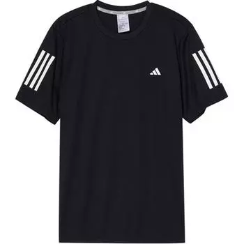 Adidas Минималистская мягкая футболка с коротким рукавом, приятная для кожи, мужские топы, черный цвет IN6632 L