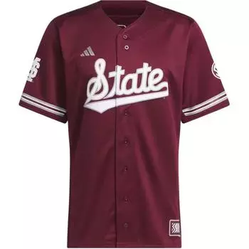 adidas Mississippi State Reverse Retro Replica бейсбольная майка Team Maroon Men Streetwear IN2016 XL