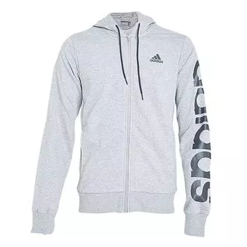 Adidas Модная минималистская куртка с капюшоном для мужчин, серая, B49913 XL