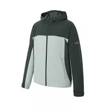 Adidas Модная Удобная Универсальная Куртка с капюшоном Куртки унисекс Зеленая KA2557 XS