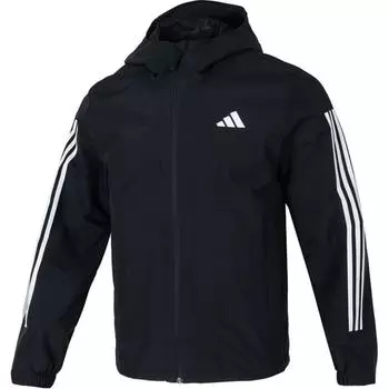Adidas Модная универсальная куртка с капюшоном, приятная для кожи, мужская куртка, черная JD1043 L