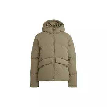Adidas Мягкая ветровка с капюшоном и однотонным логотипом Мужская верхняя одежда цвета хаки IK3153 XL