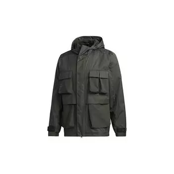 Adidas Multi-Pocket Sports Hooded Jacket Мужская верхняя одежда Темно-земляно-коричневый GF4013 S