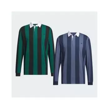 Adidas Мужская футболка-поло STruggle с длинным рукавом для регби IQ2972 green/2XL