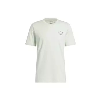 Adidas Мужская футболка с принтом от руки Henry Jones Paris Originals, льняная, зеленая HR9848 S