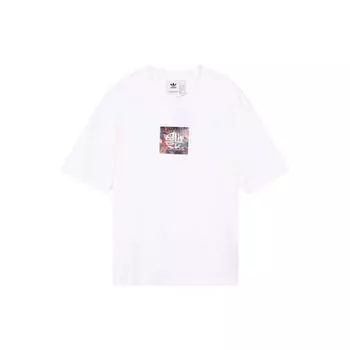 Adidas Мужская футболка с рисунком Originals Cny и принтом логотипа, белая GN5449 XL