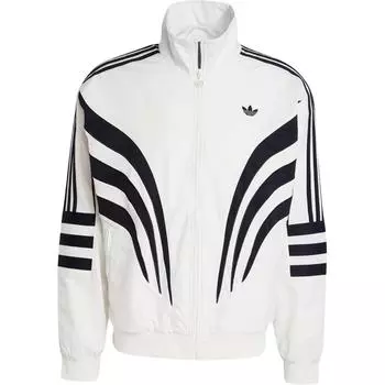 Мужская куртка Adidas Originals Q3 Atlanta Track Top Stand Collar свободного кроя с длинным рукавом, цвет Cloud-White IX6724 XL